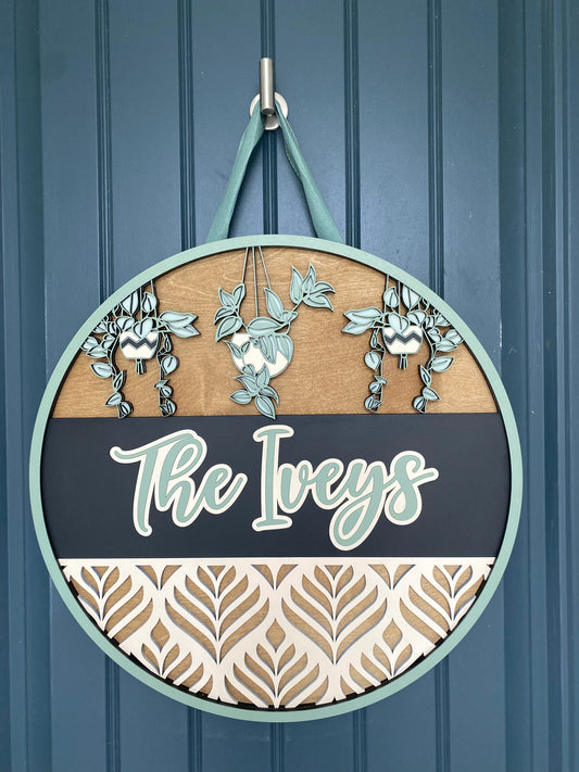 Leaf and Greet Door Hanger
