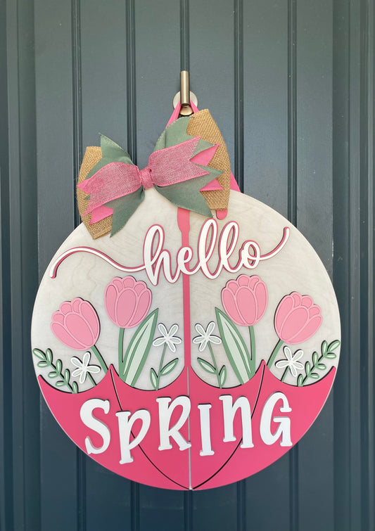 Hello Spring Door Hanger