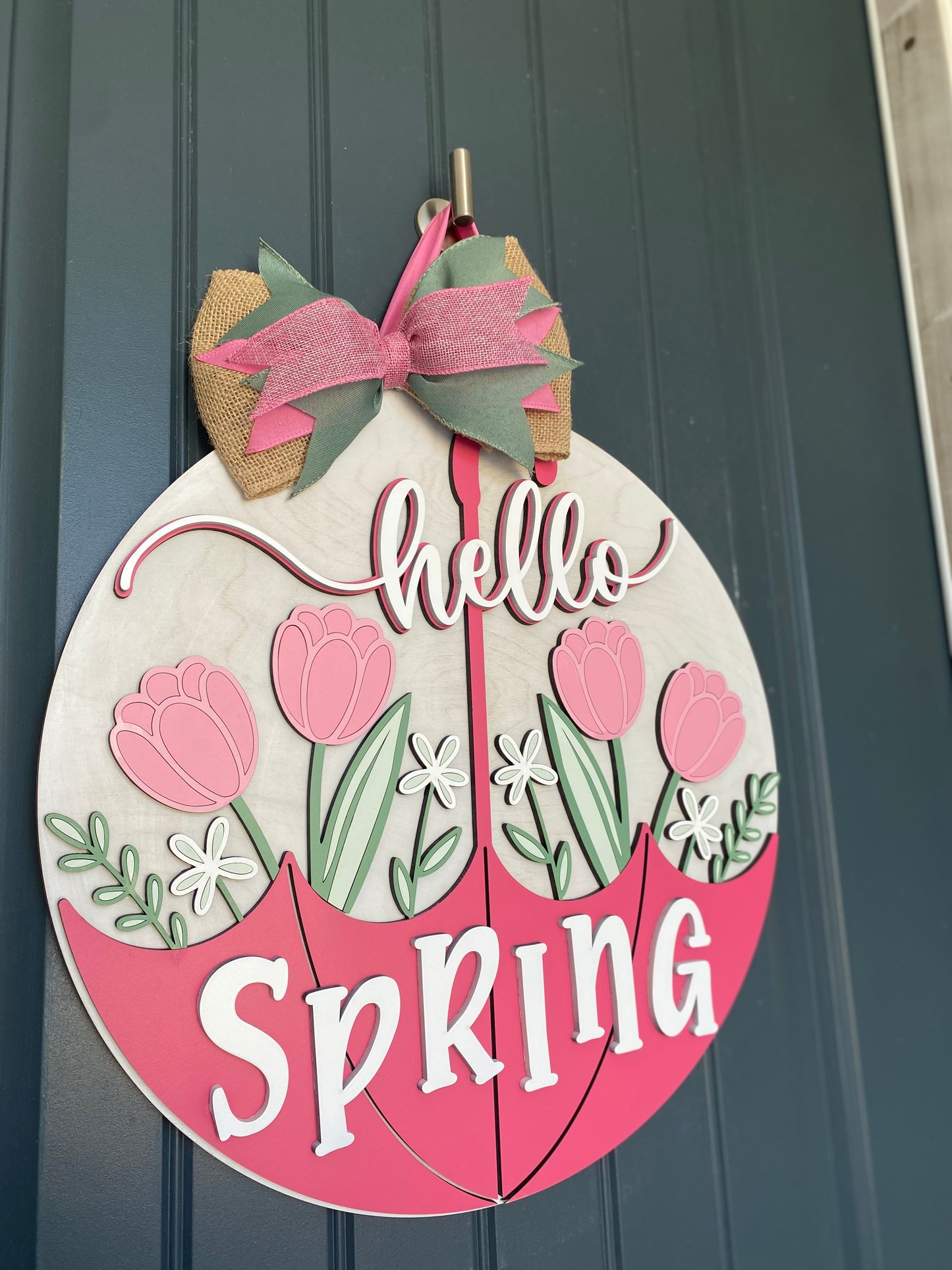 Hello Spring Door Hanger