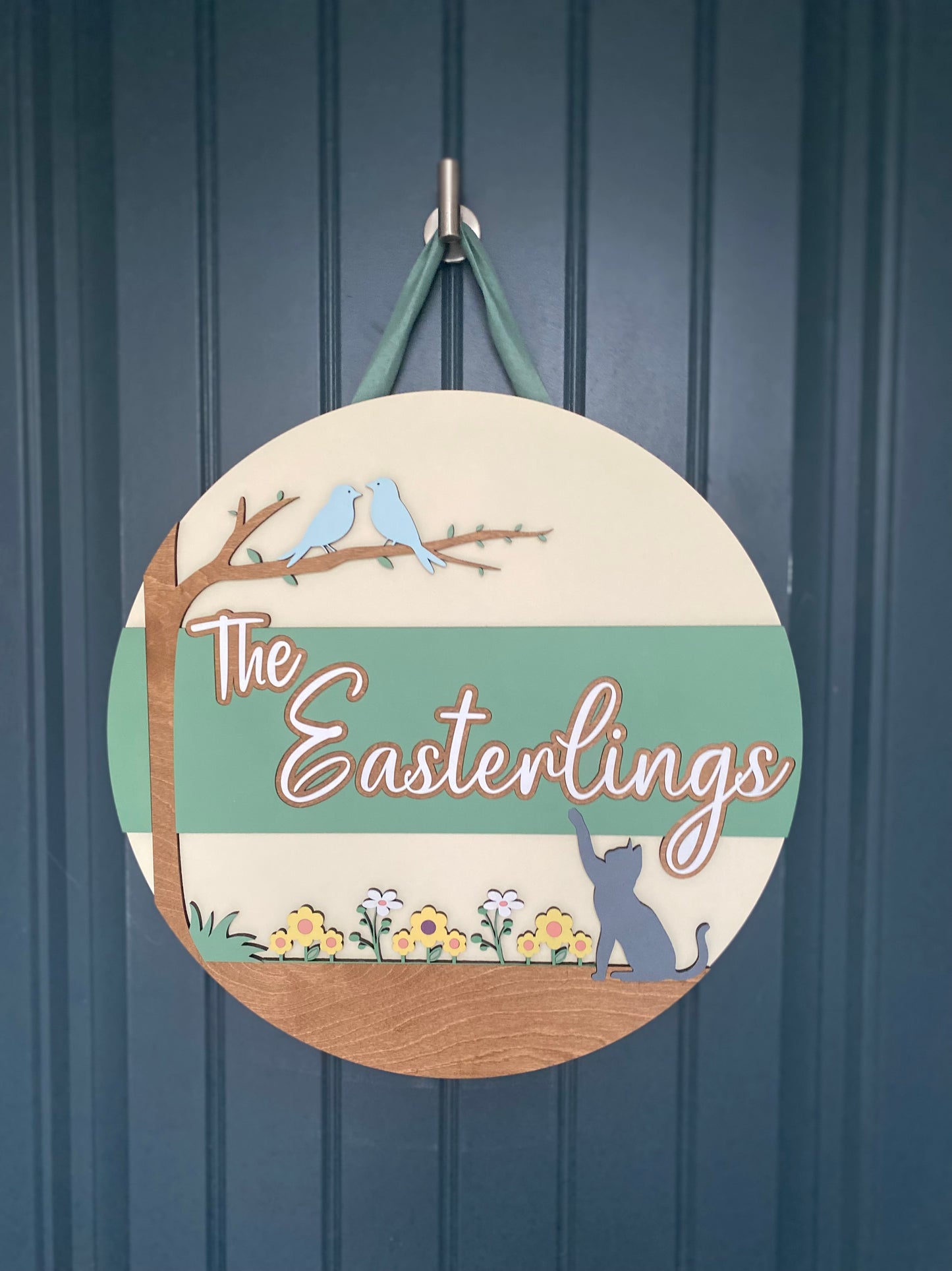 Spring Outdoor Scene Door Hanger
