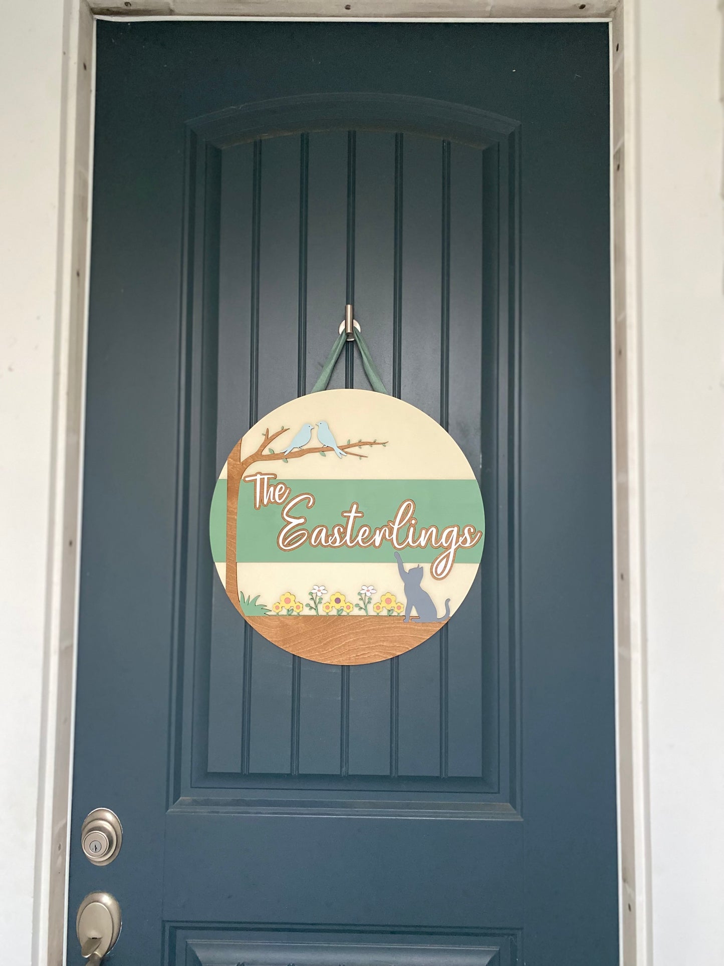 Spring Outdoor Scene Door Hanger