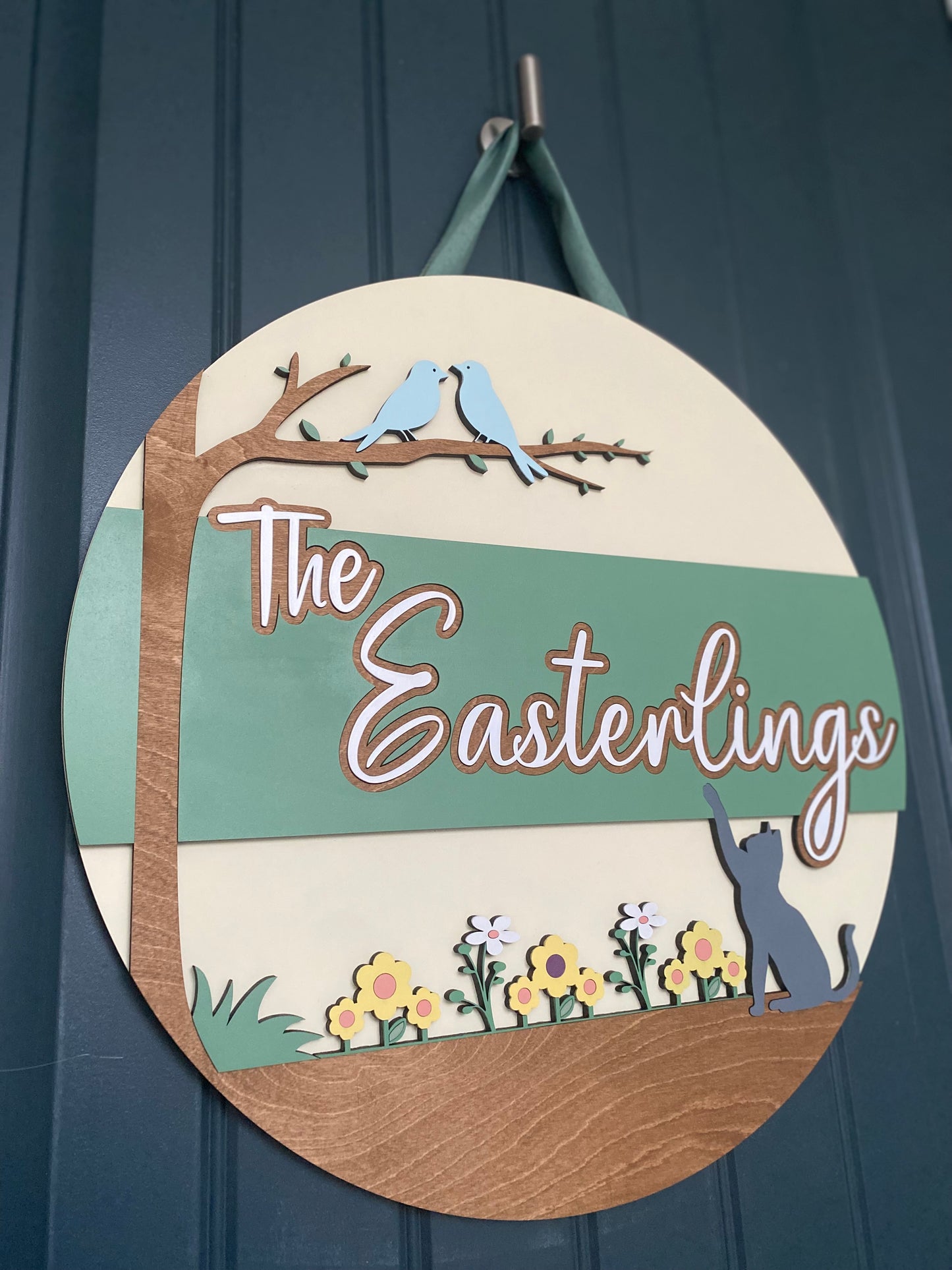 Spring Outdoor Scene Door Hanger