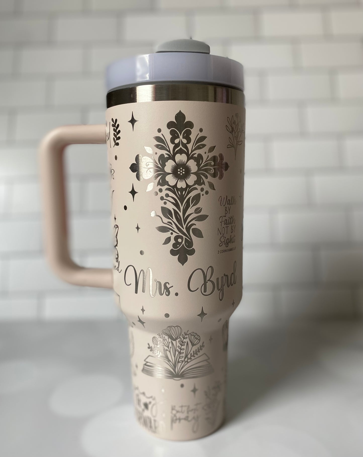 40oz Drink in His Word Tumbler