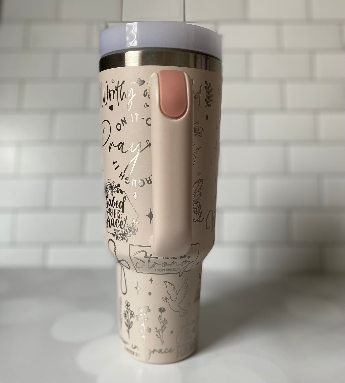 40oz Drink in His Word Tumbler