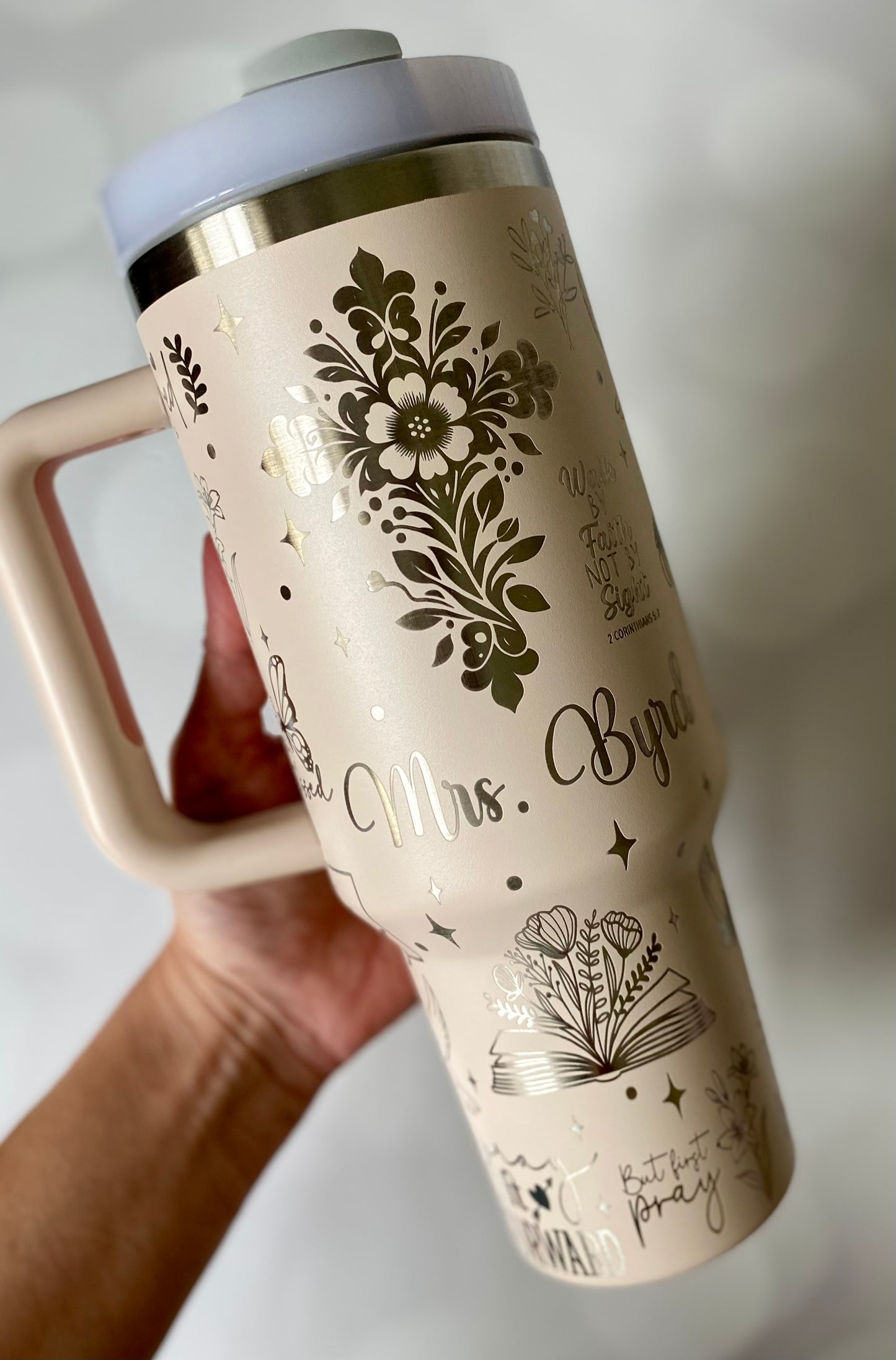 40oz Drink in His Word Tumbler