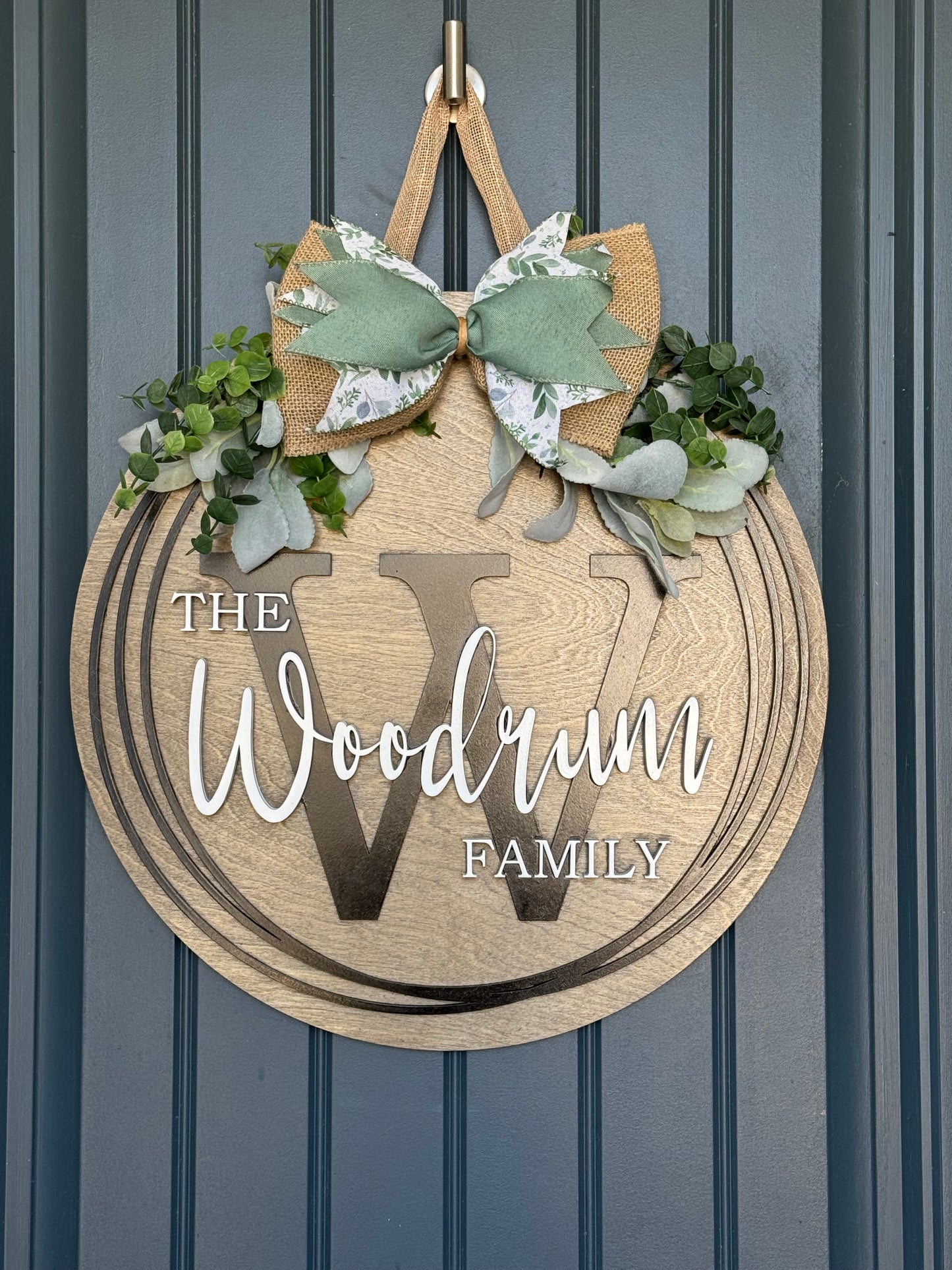 Personalized Family Name Door Hanger