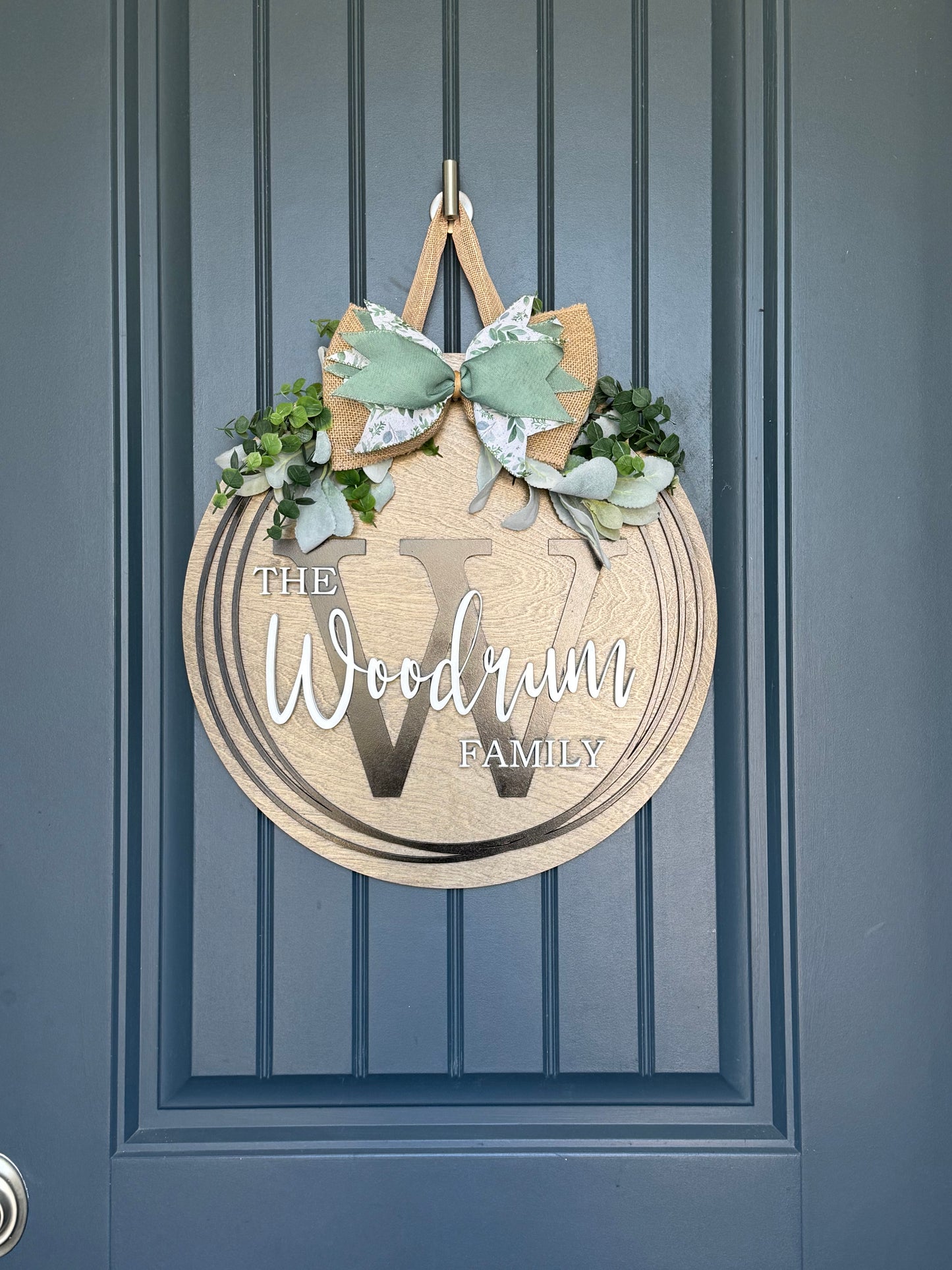 Personalized Family Name Door Hanger