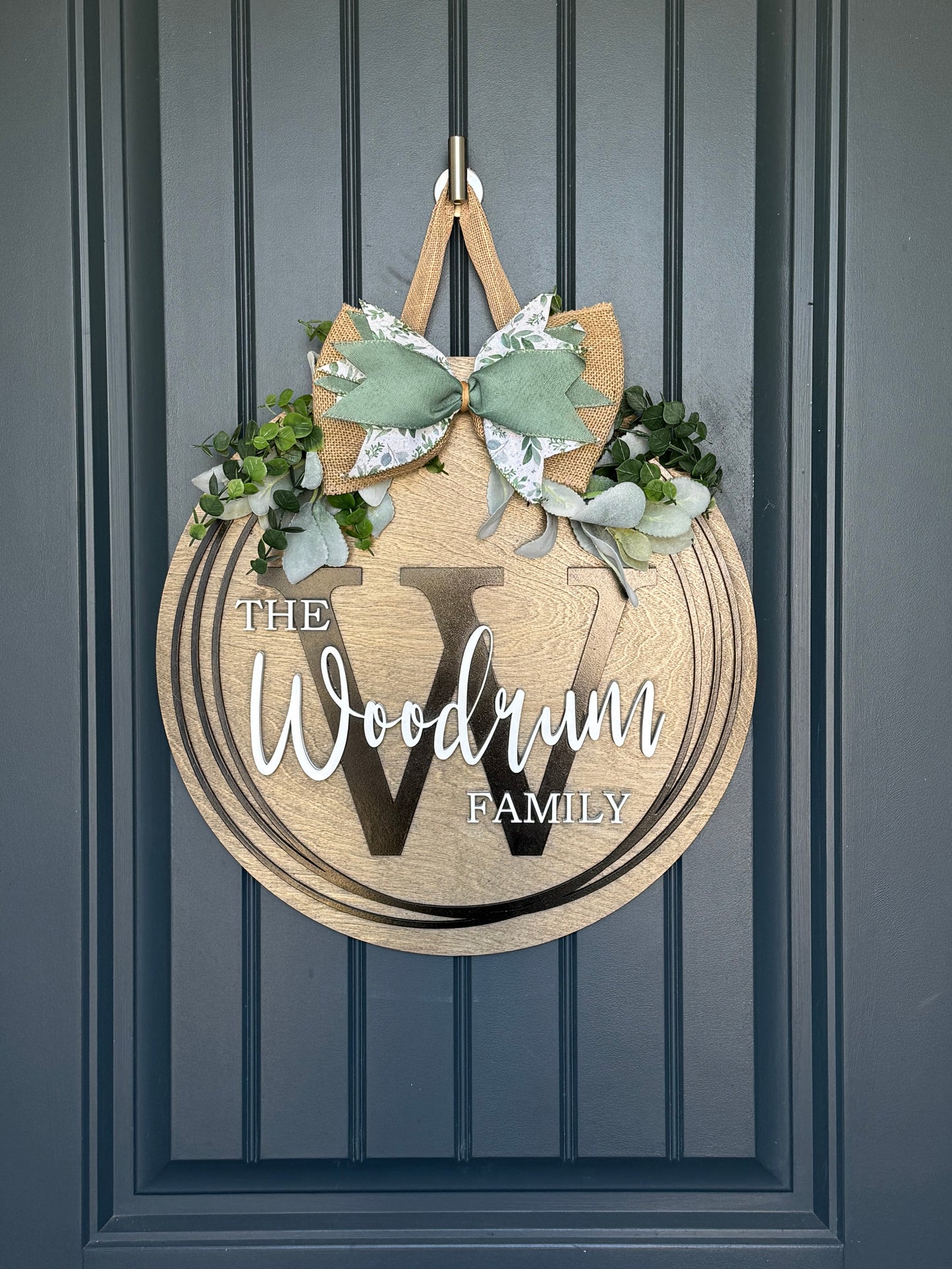 Personalized Family Name Door Hanger