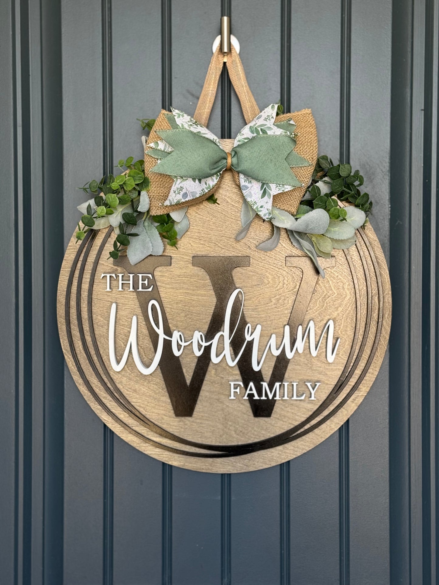 Personalized Family Name Door Hanger