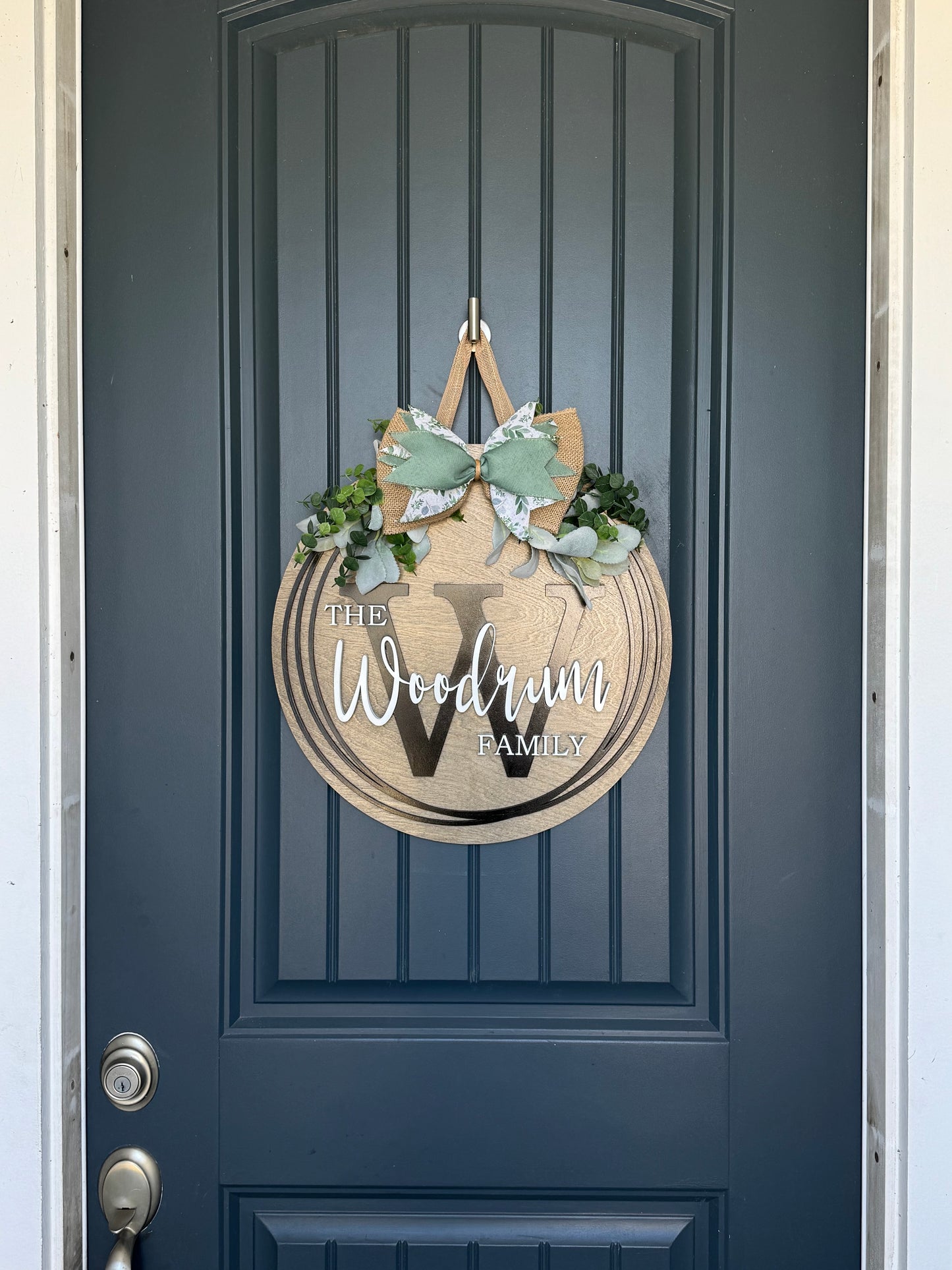 Personalized Family Name Door Hanger