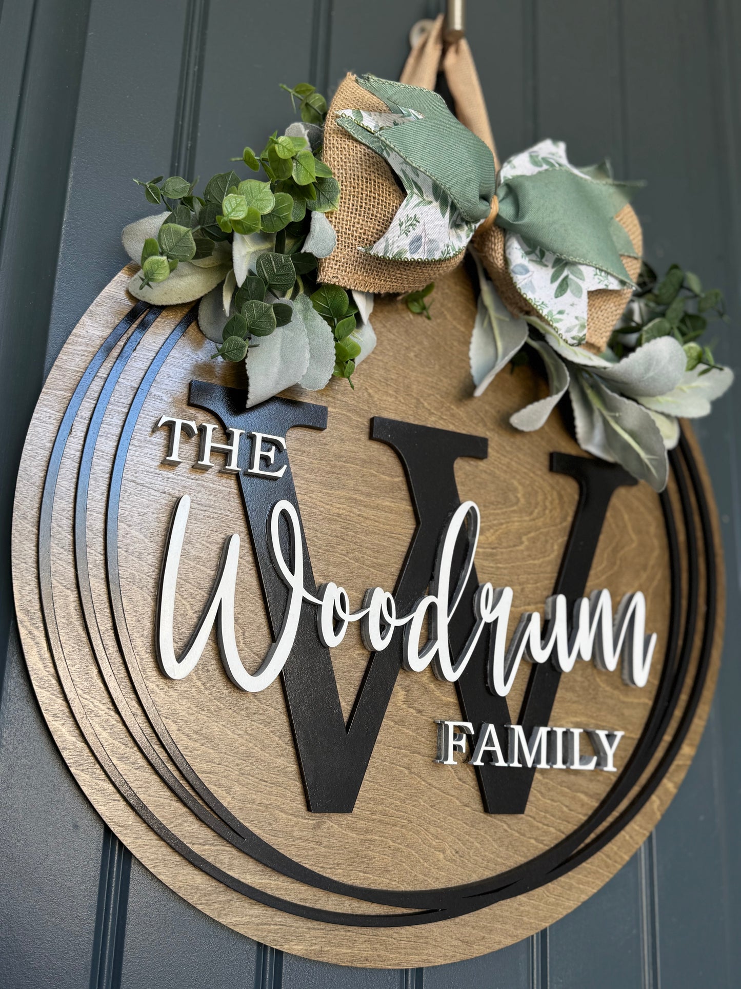 Personalized Family Name Door Hanger