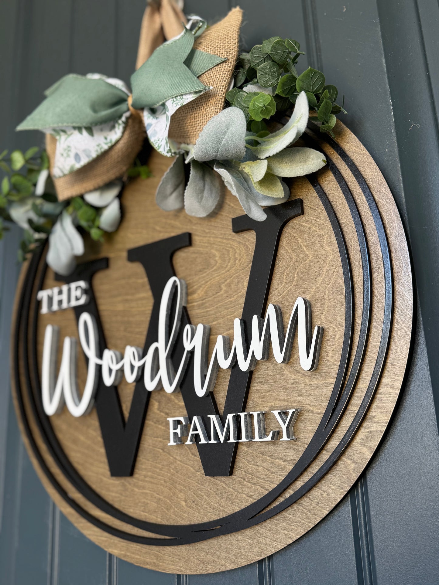 Personalized Family Name Door Hanger