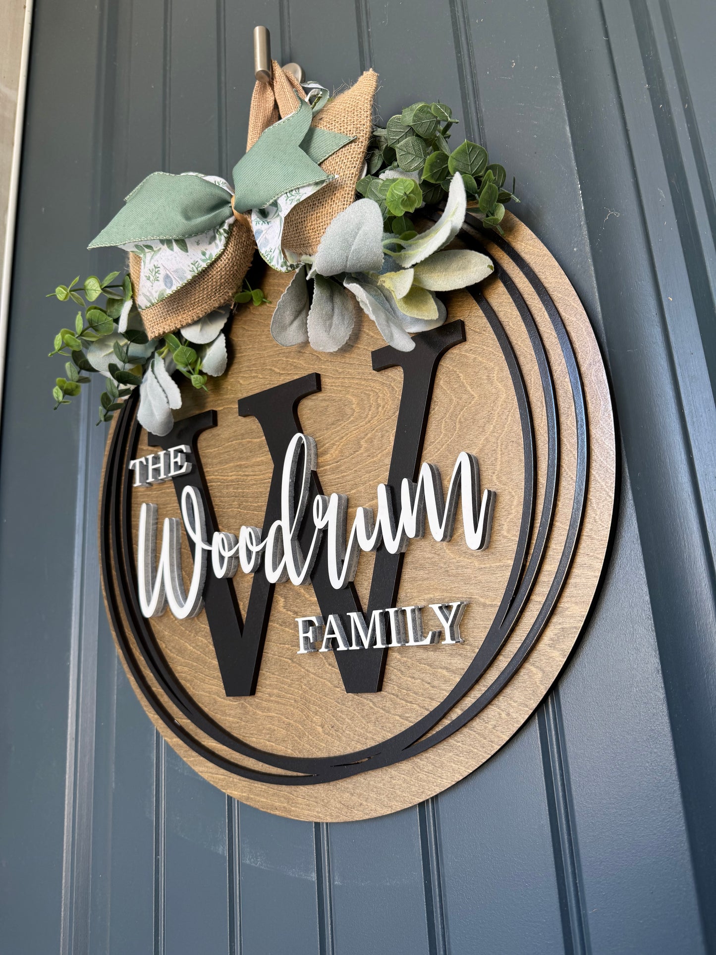 Personalized Family Name Door Hanger