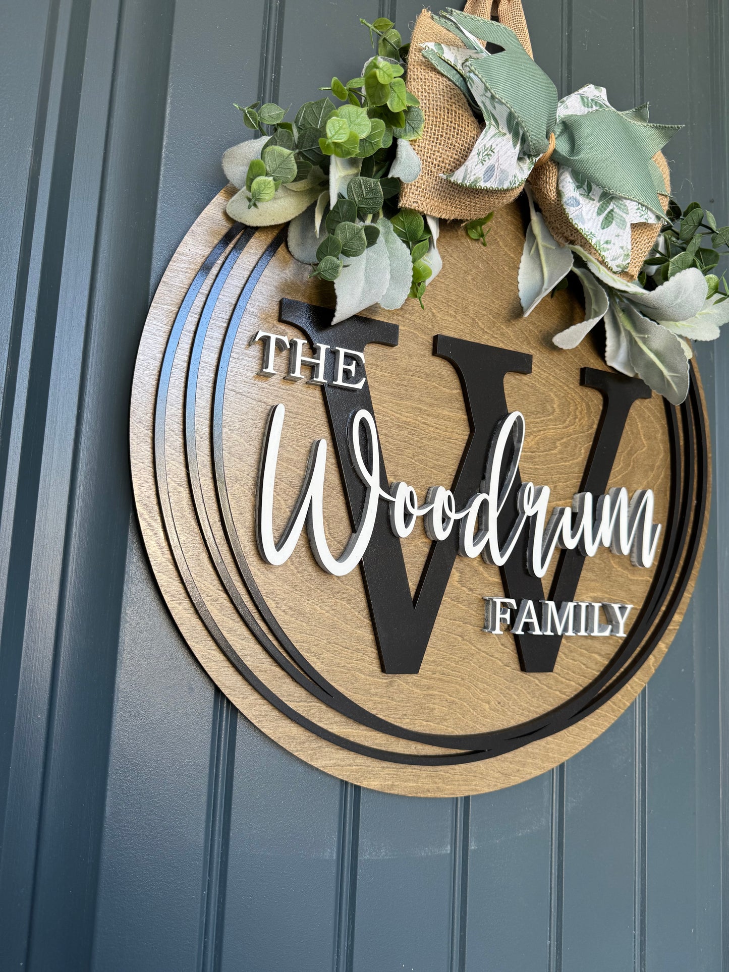 Personalized Family Name Door Hanger