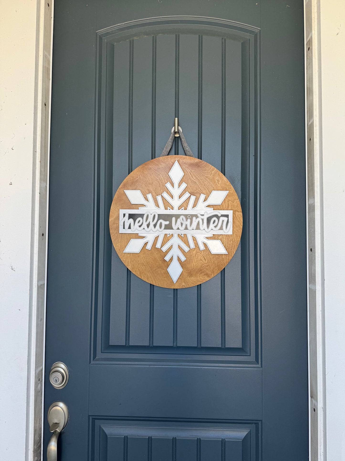 Hello Winter Door Hanger