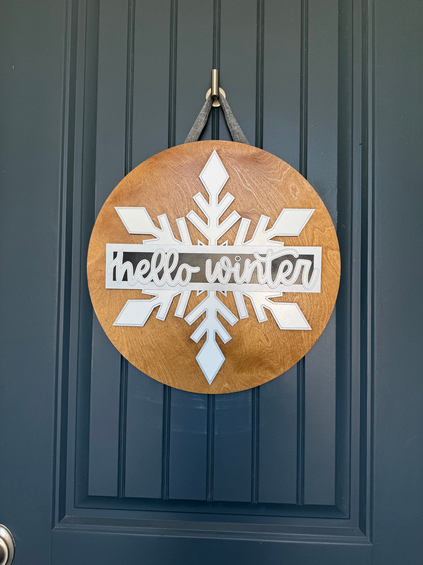 Hello Winter Door Hanger