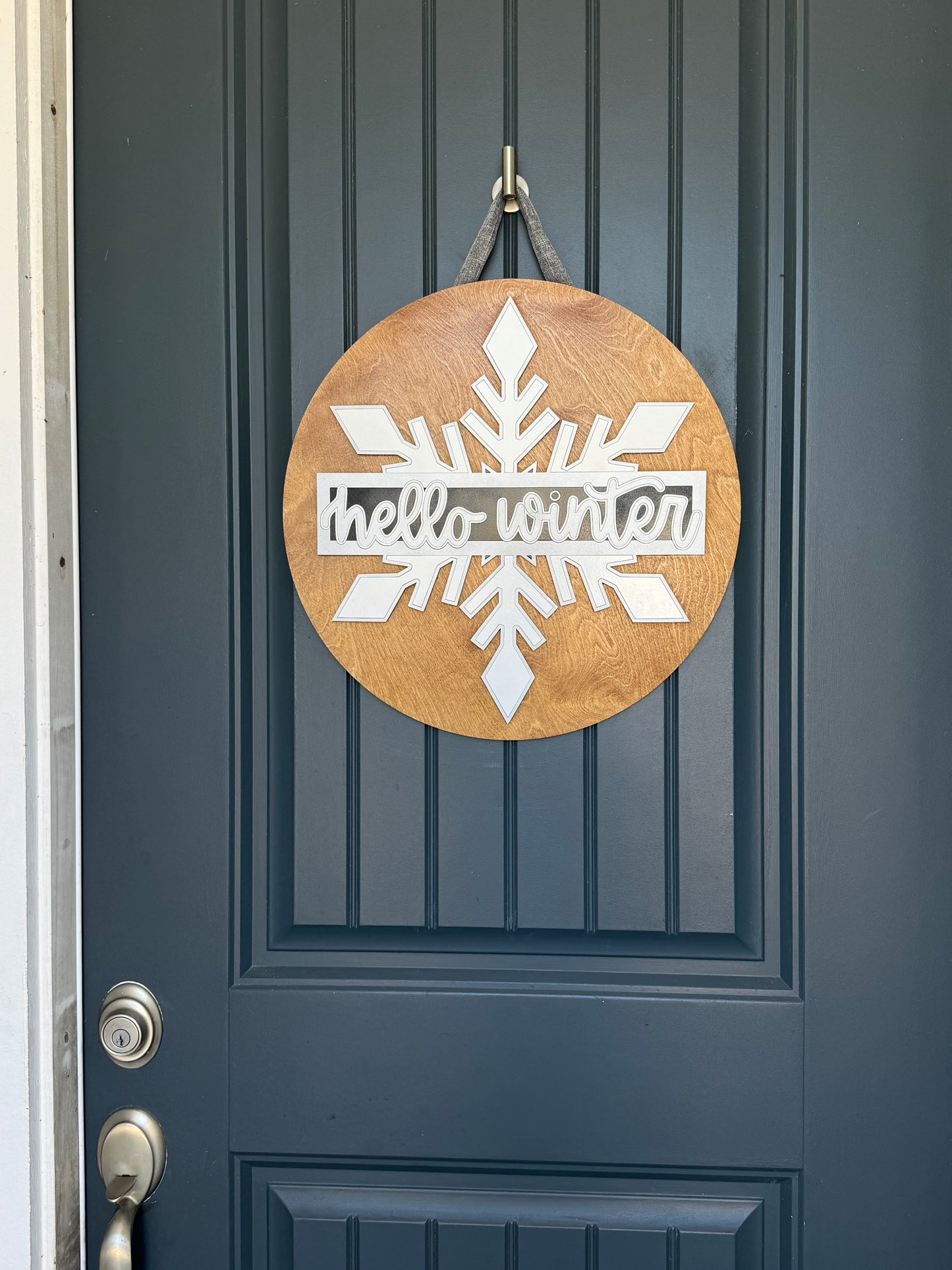 Hello Winter Door Hanger