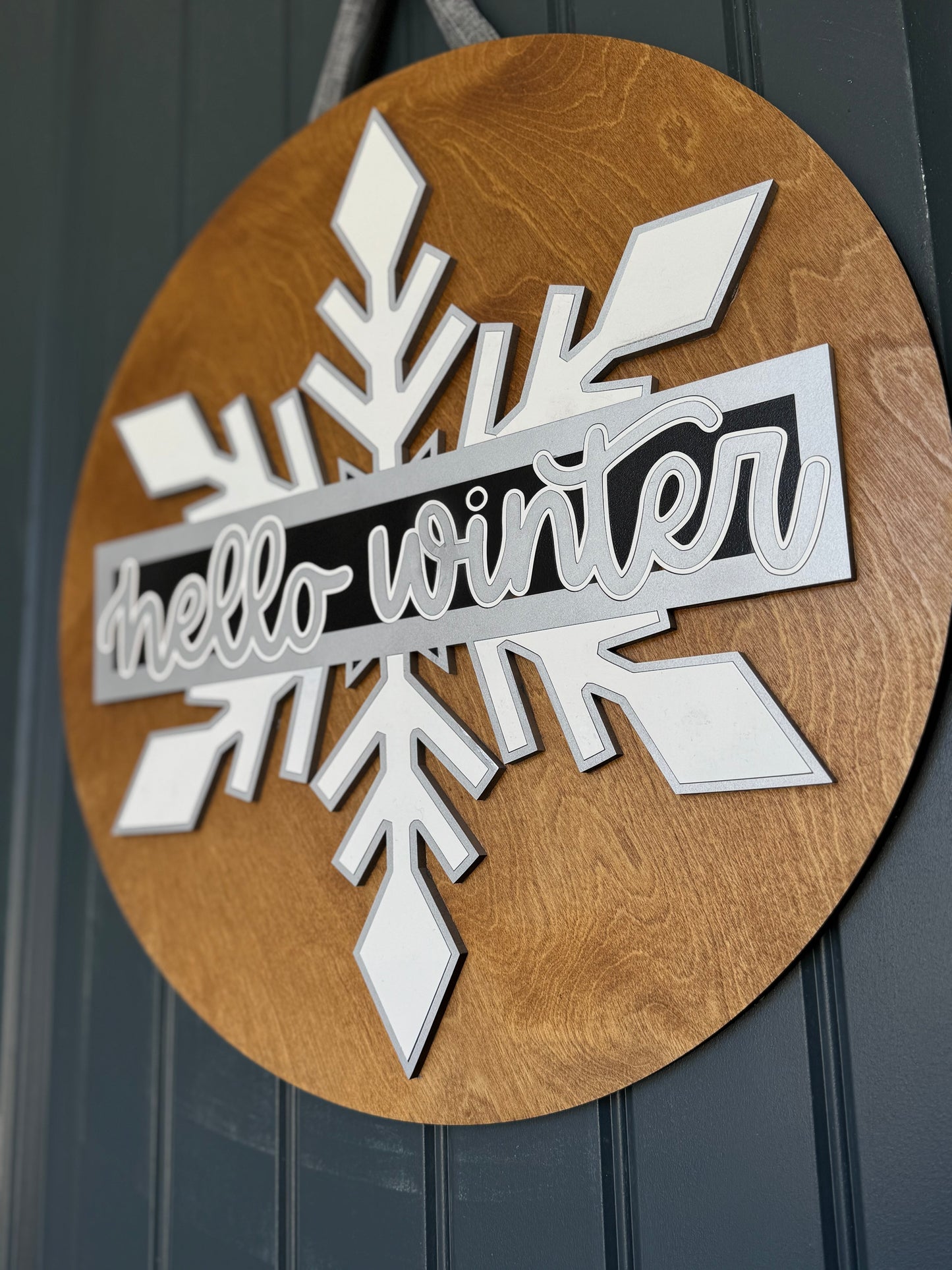 Hello Winter Door Hanger