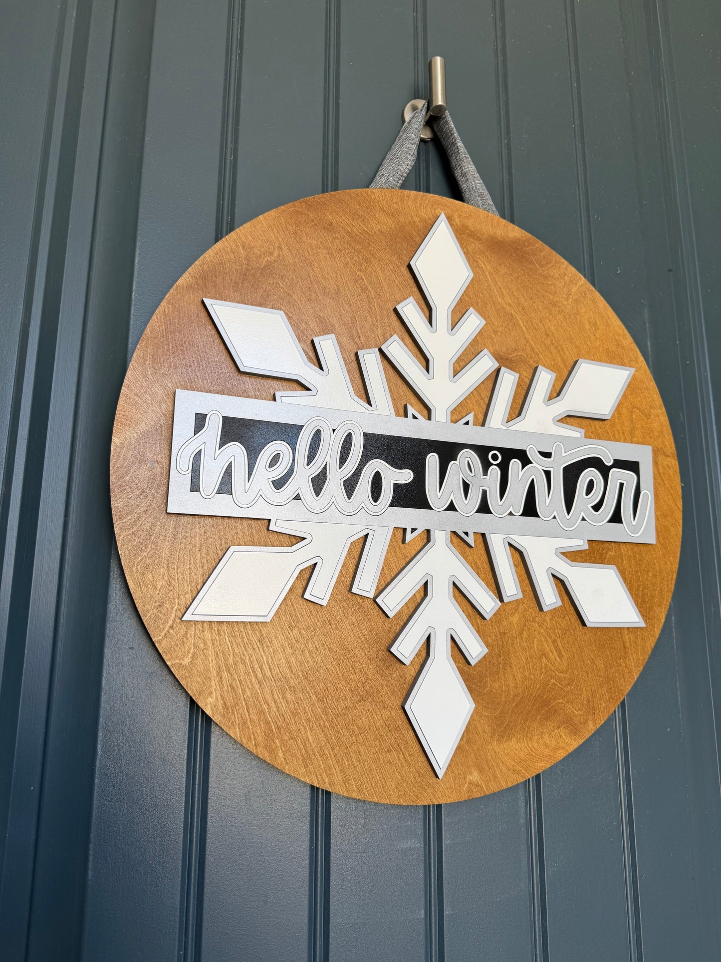 Hello Winter Door Hanger