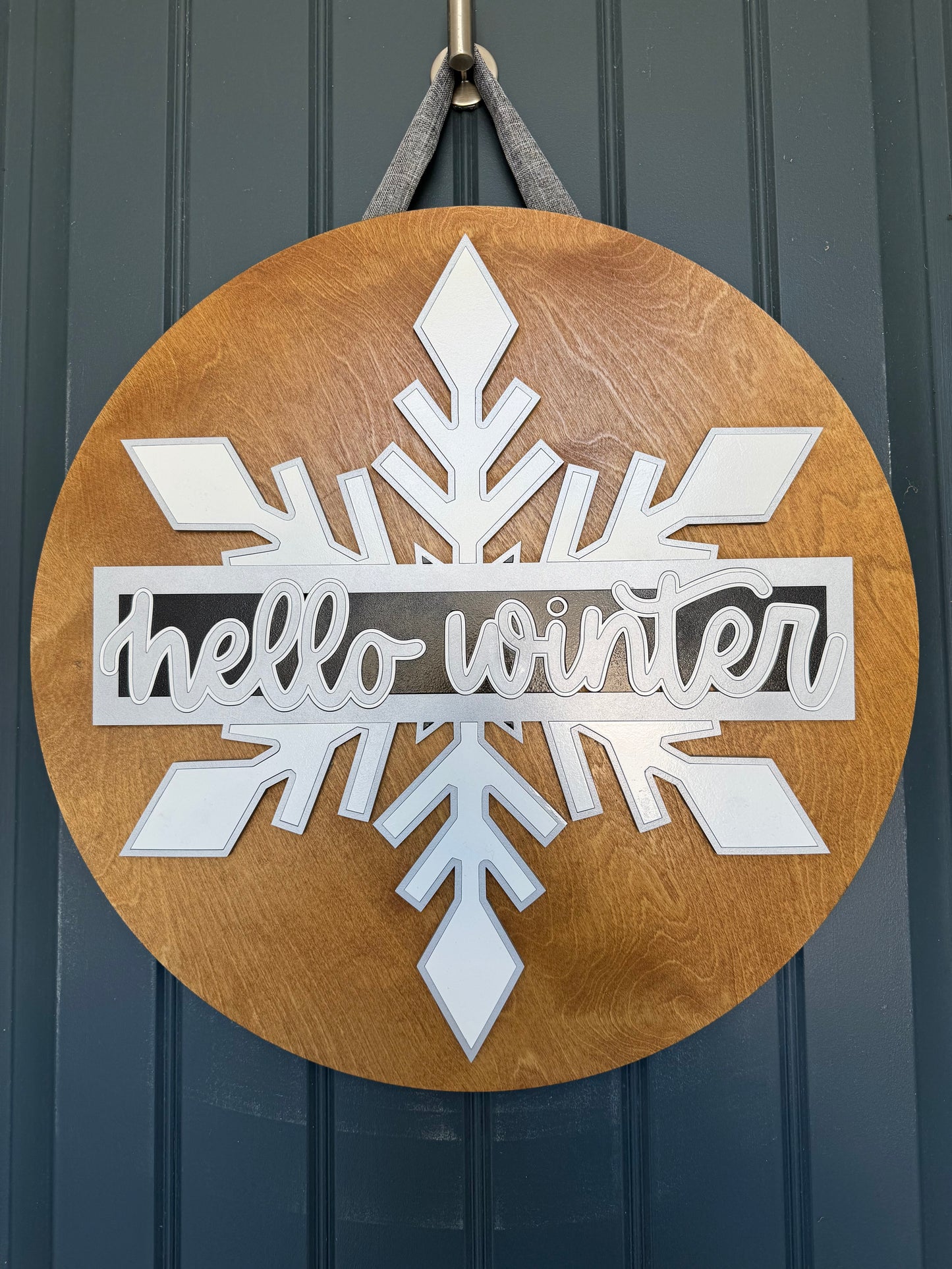 Hello Winter Door Hanger