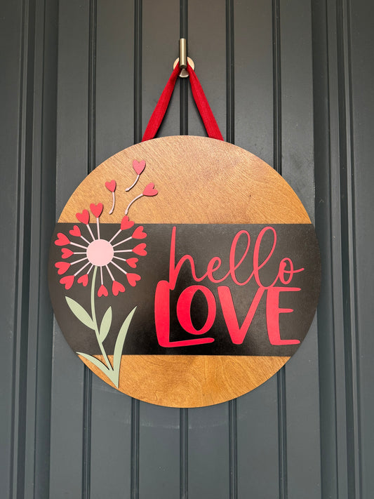 Welcomed With Love Door Hanger