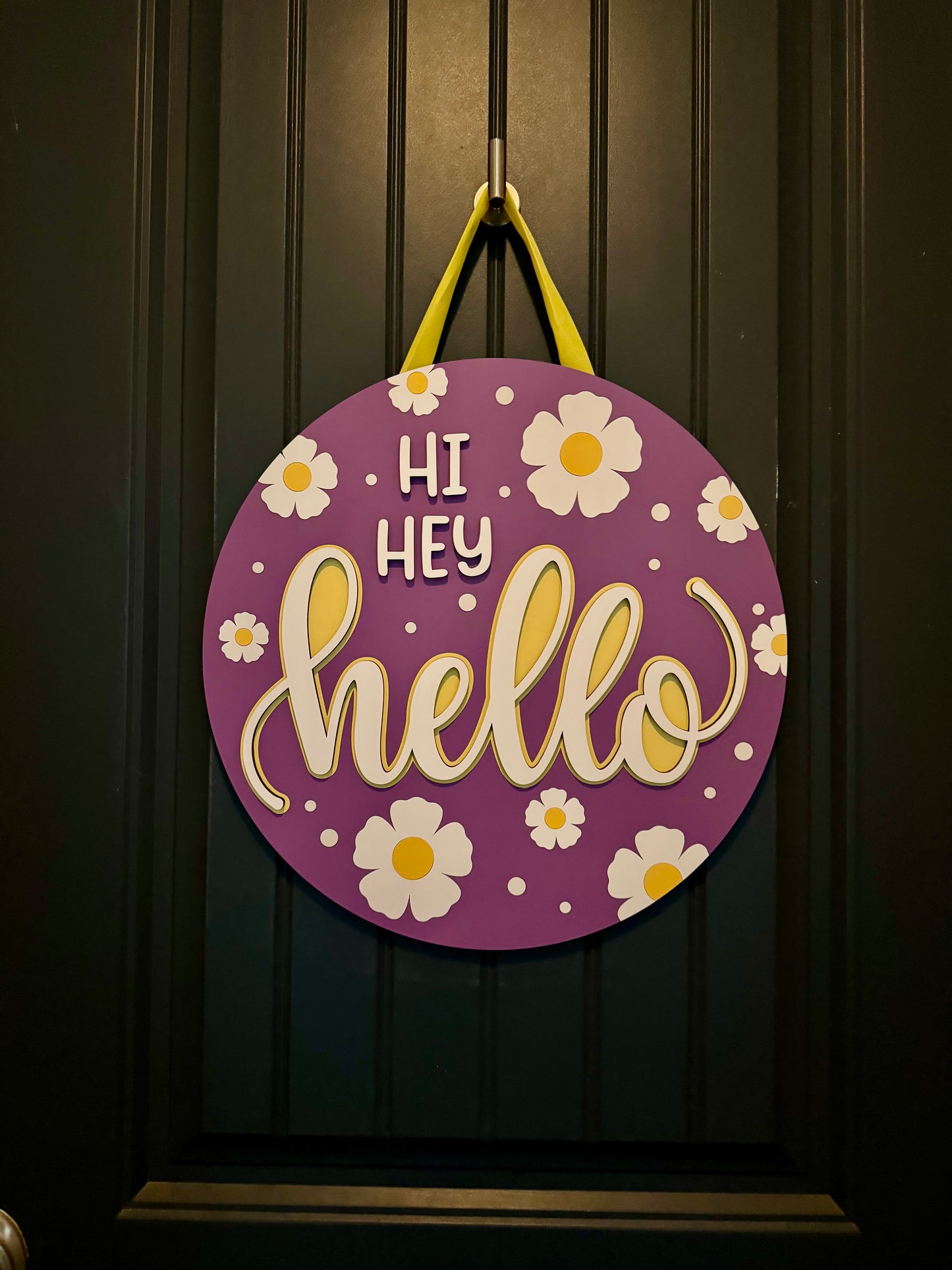 Hi Hey Hello Door Hanger