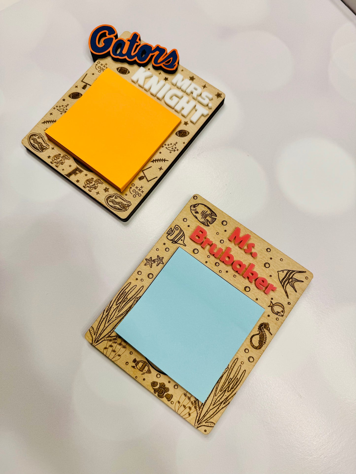 Personalized Sticky Notepad Holder