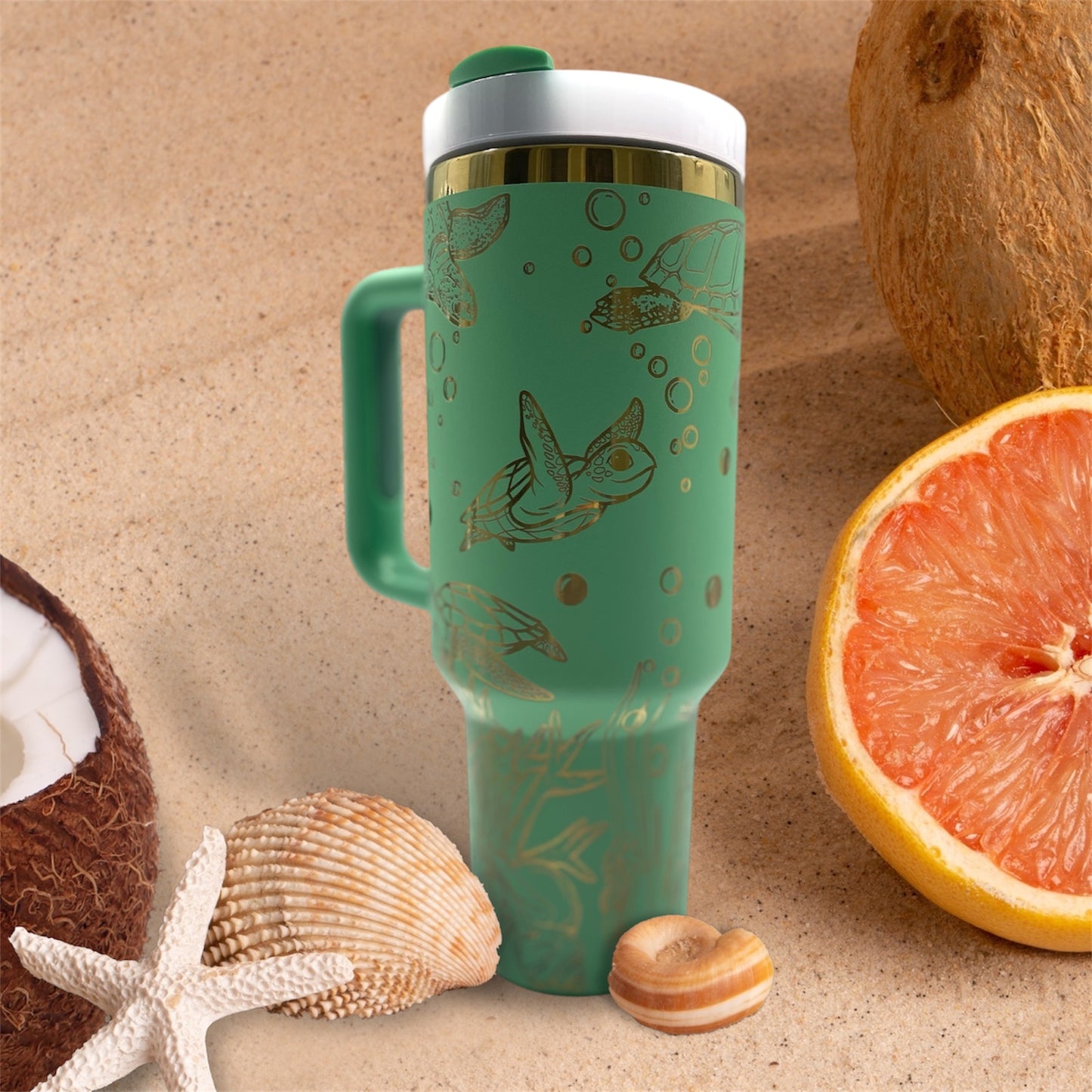 40oz Sea Turtle Tumbler