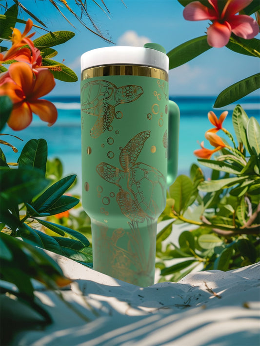 40oz Sea Turtle Tumbler