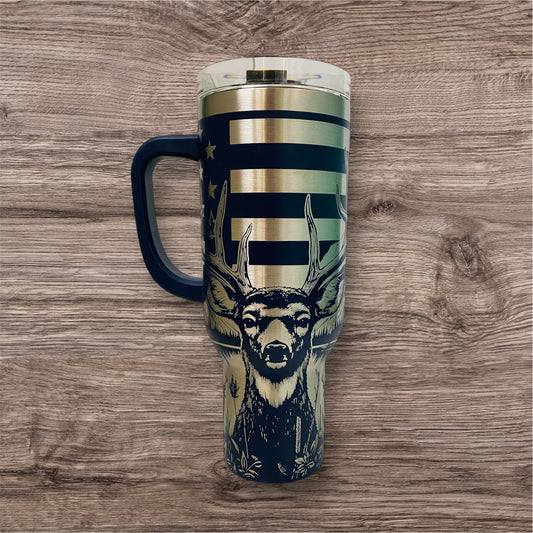 40oz Rugged Patriot Tumbler