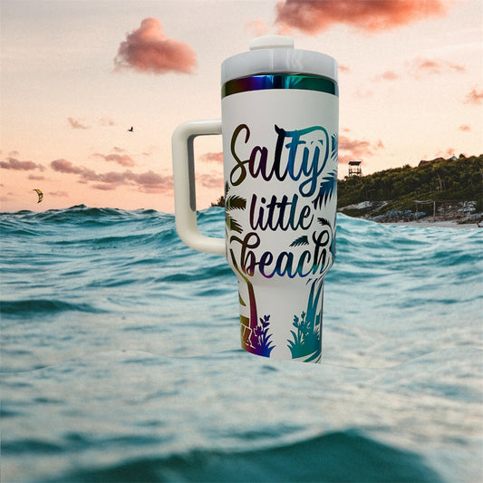 40oz Salty Little Beach Tumbler