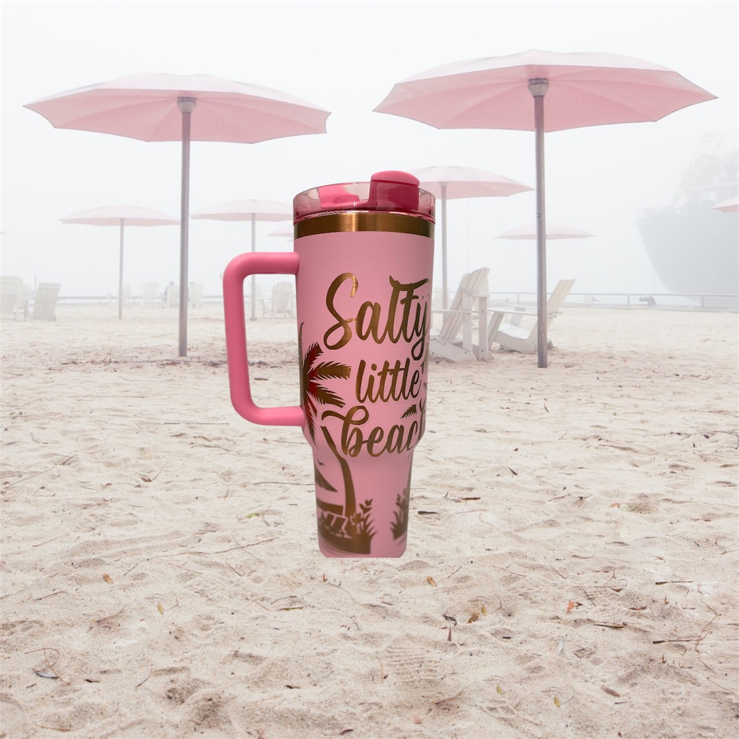 40oz Salty Little Beach Tumbler