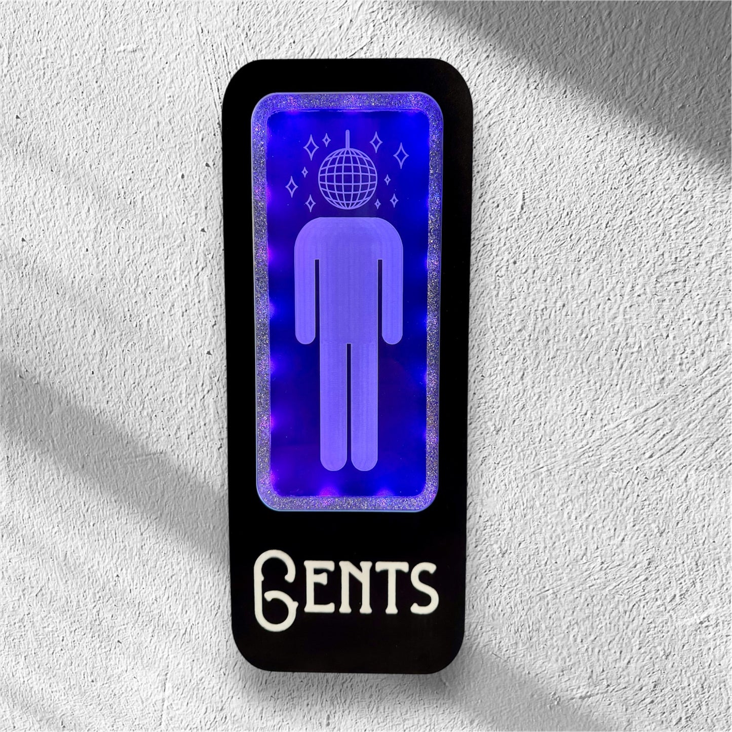 Disco Ball Bathroom Signs