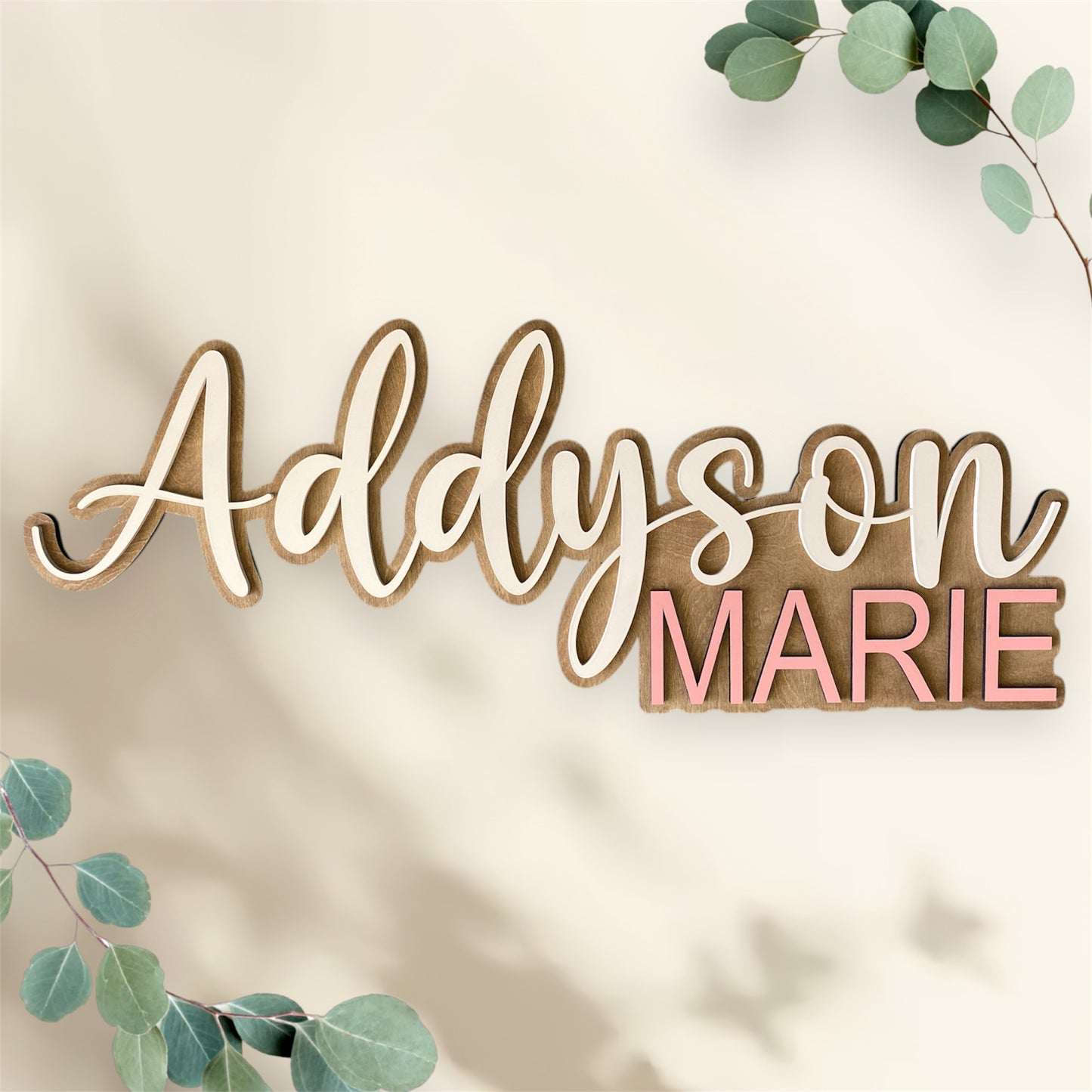 Personalized Name Wood Wall Sign