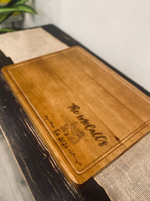 Farmhouse Acacia Charcuterie Board