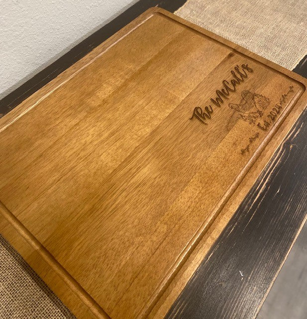 Farmhouse Acacia Charcuterie Board