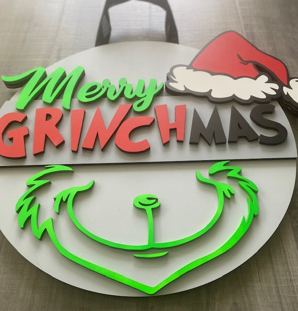 Merry Grinchmas Door Hanger