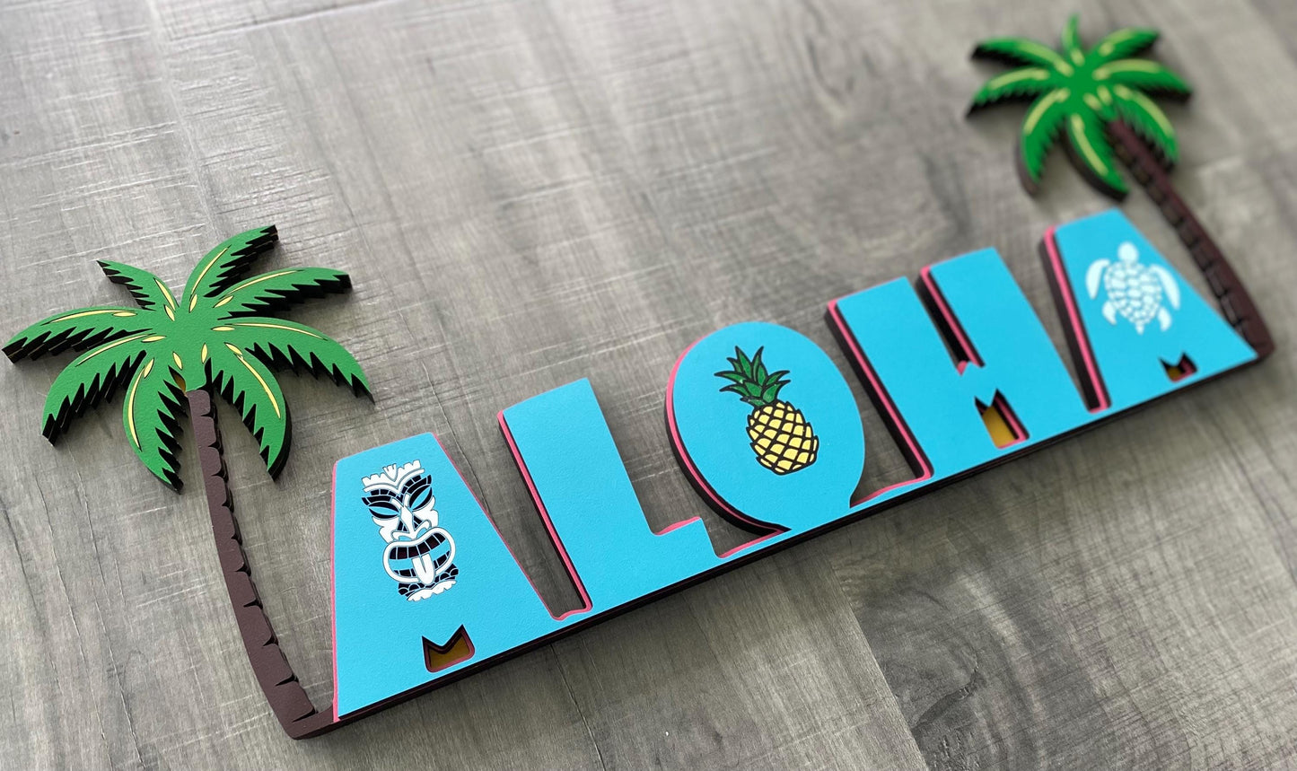 ALOHA Tabletop Sign