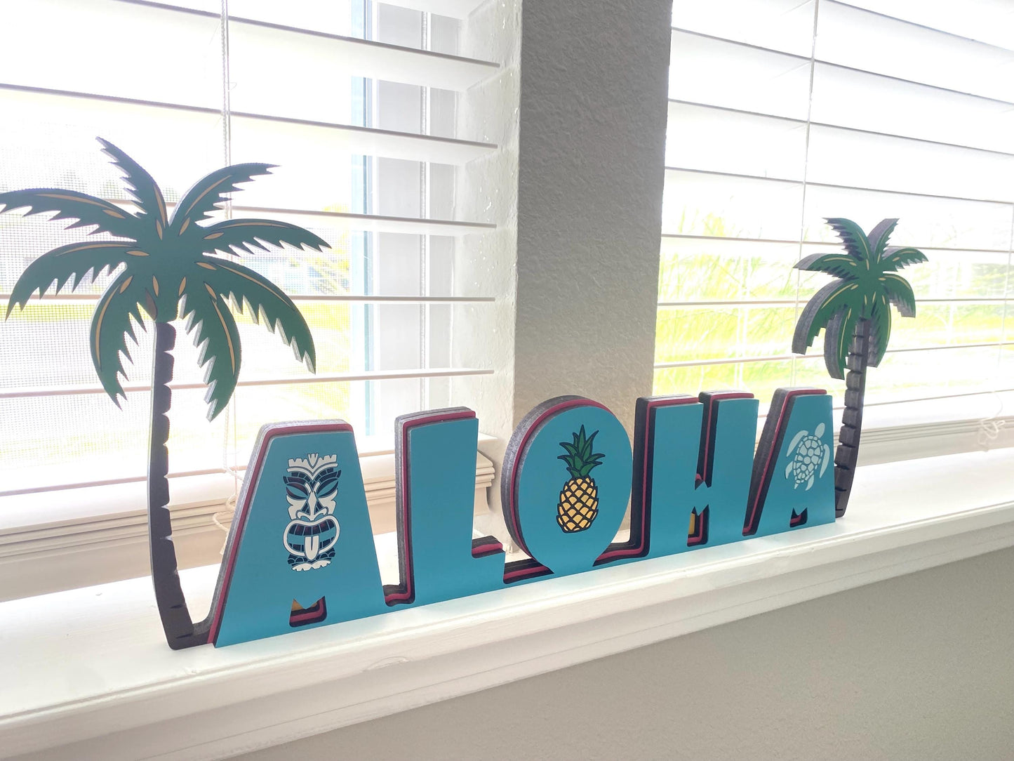 ALOHA Tabletop Sign