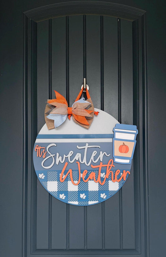 Sweater Weather Door Hanger
