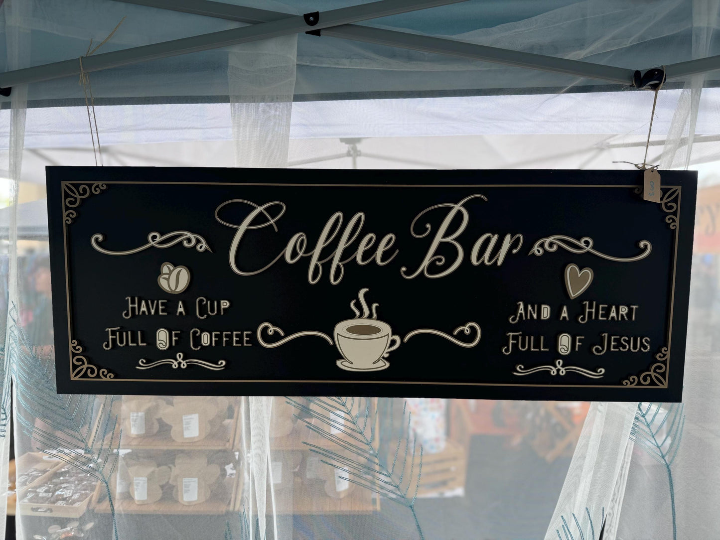 Coffee and Jesus Coffee Bar Sign