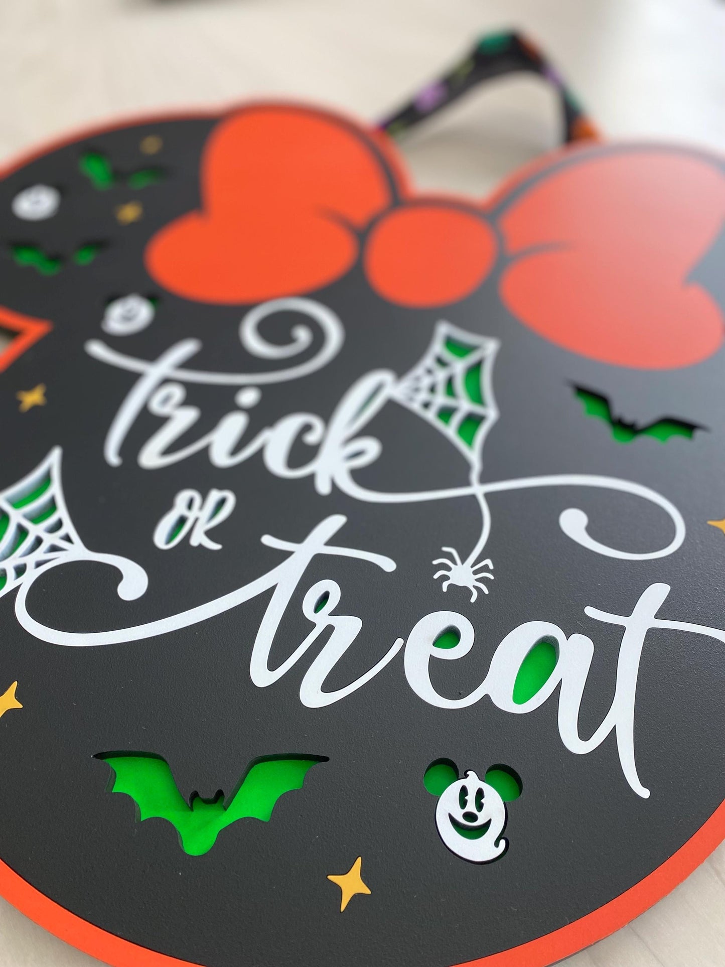 Trick or Treat Minnie Mouse Door Hanger