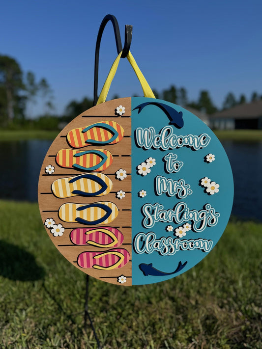 Life is Better in Flip Flops Door Hanger