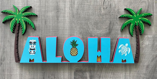 ALOHA Tabletop Sign