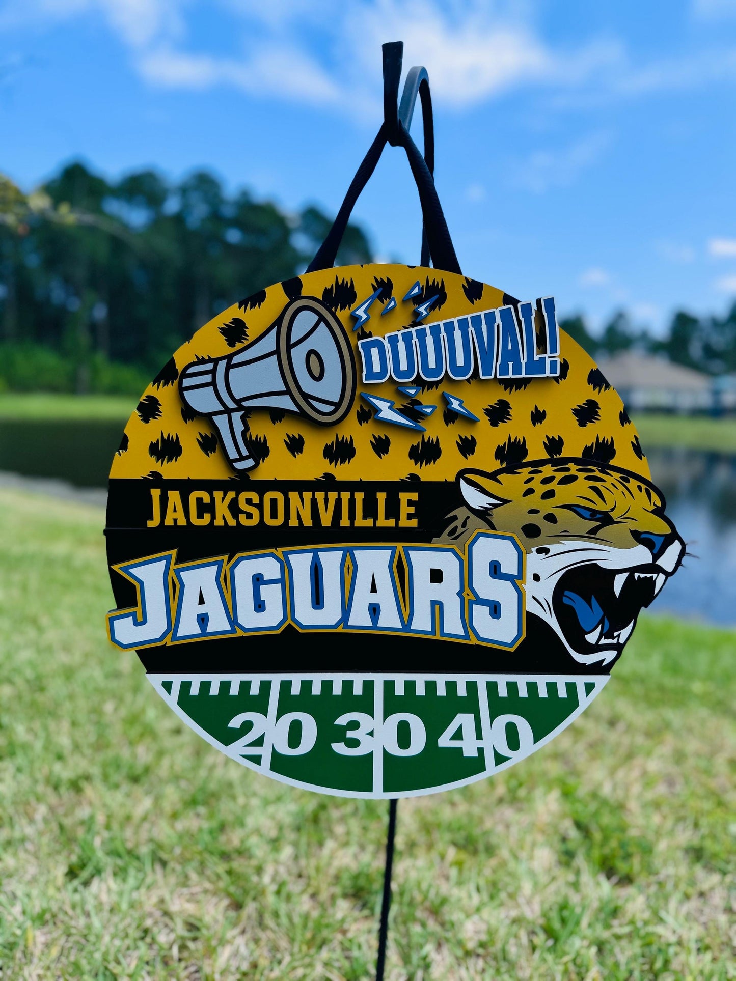 Jacksonville Jaguars Door Hanger