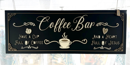 Coffee and Jesus Coffee Bar Sign