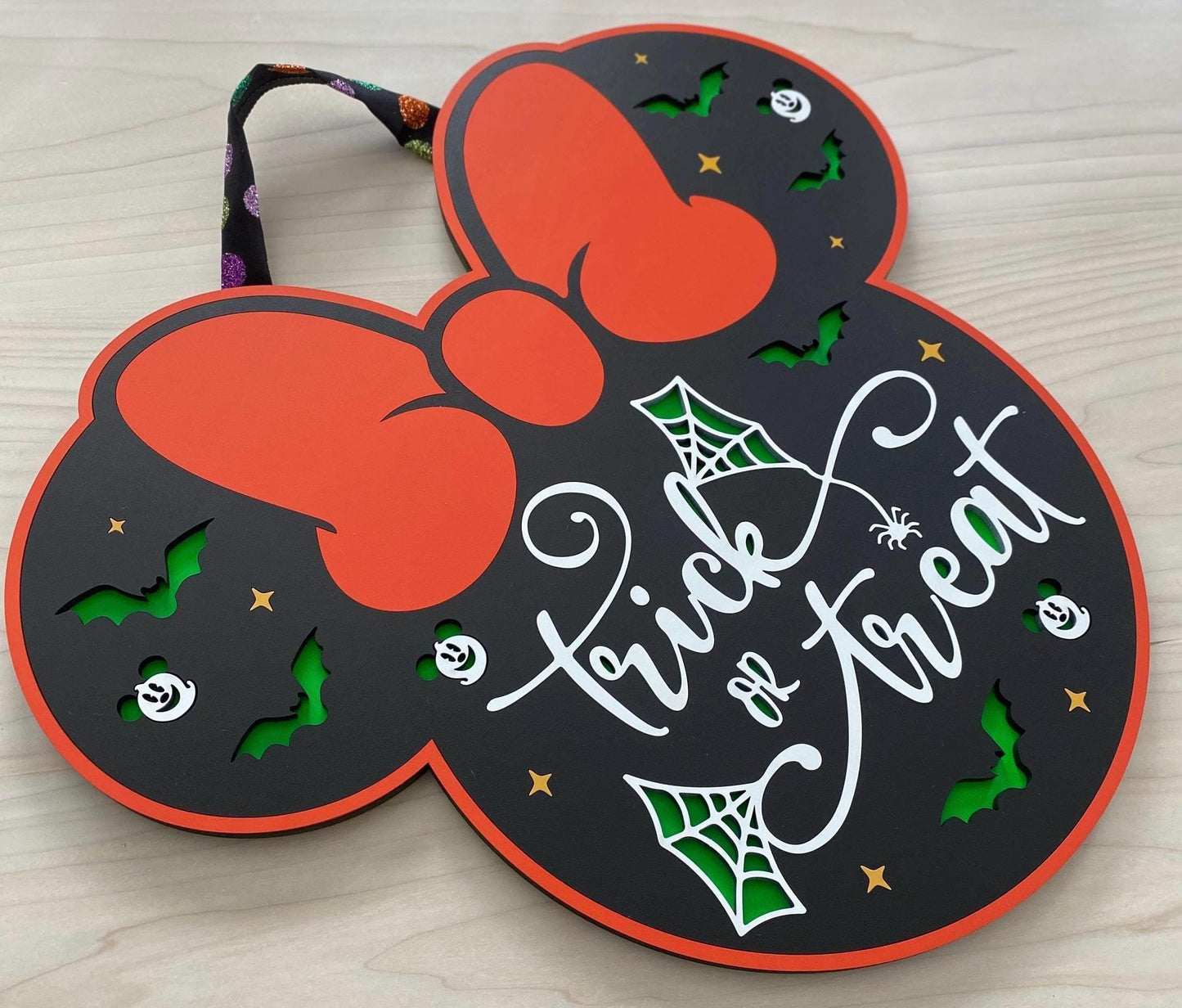 Trick or Treat Minnie Mouse Door Hanger