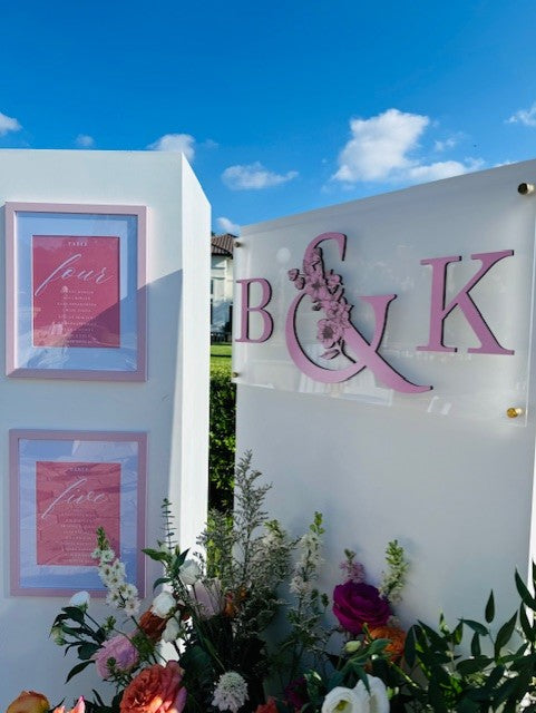 Floral Wedding Monogram