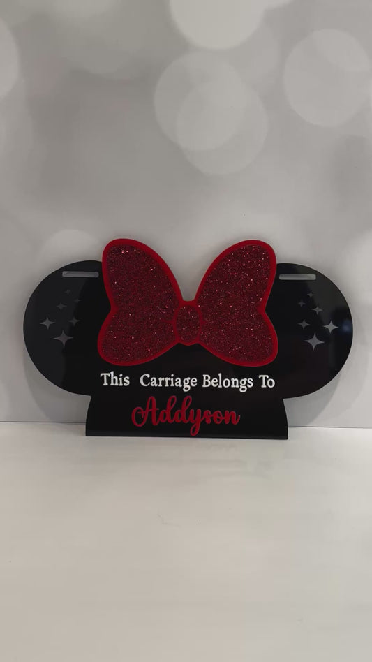 Minnie Mouse Stroller Tag